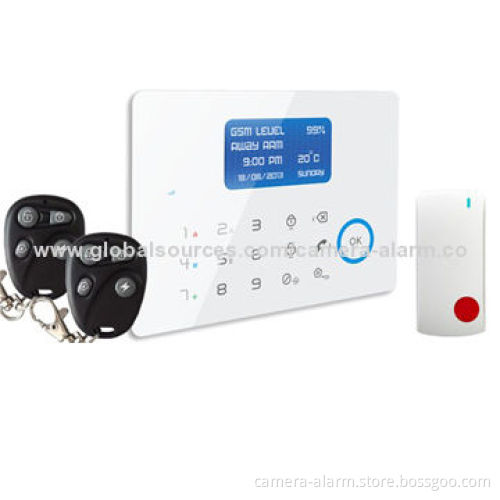 Best PSTN GSM-based uploading security alarm system with timing arm/disarm and IP cameras supported